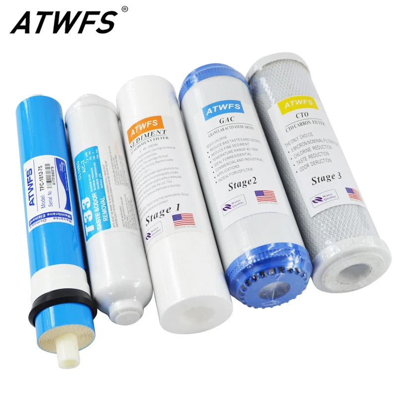 ATWFS 5 段階逆浸透 RO 浄水フィルター交換セット  - Basin Mixer Cartridge のレビューと価格